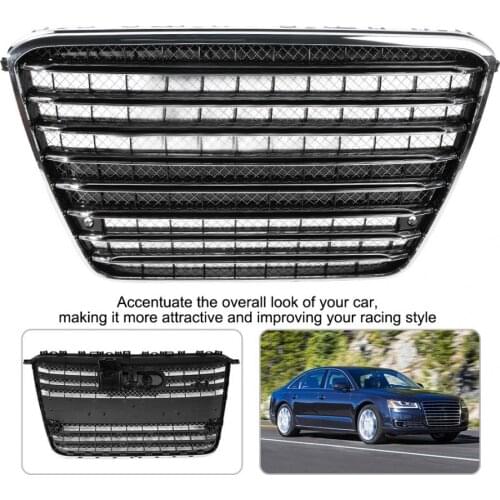 Car Front Bumper Grill Center Grille for Audi A8 2011 2012 2013 2014 for W12 Style Bumper Grille