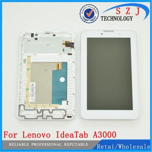 New For Lenovo IdeaTab A3000 A3000-H Replacement LCD Display Touch Screen with Frame Assembly 7 inch Free Shipping
