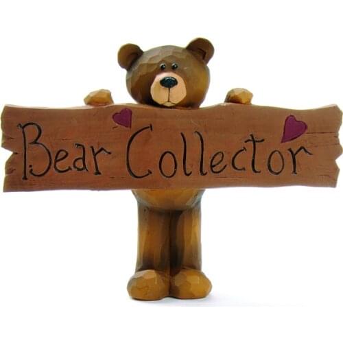 Communion Decoration Bear Collector Jesus Cross Bear Figurines with Plaques Fairy Garden Home Decor Home Decoration Accessories