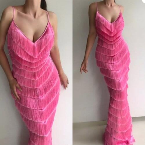 Fashion Mermaid Evening Dresses Sexy V Neck Spaghetti Lace Feather Special Occasion Gowns Custom Made Floor Length Prom Dress