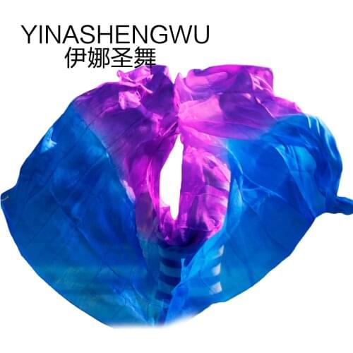 Women Belly Dance 100% Veils Newest Pure Silk Belly Dance Veils Belly Dance Scarf Silk Veils Practice Stage Performance