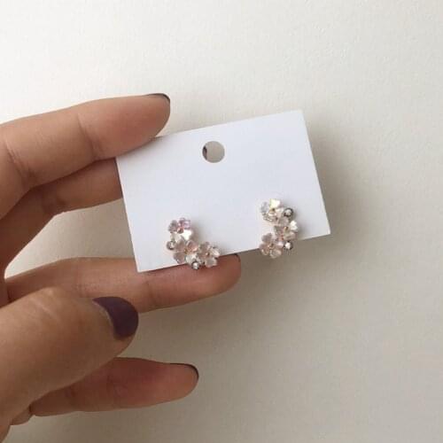 2021 New Summer Sweet Shell Flower Stud Earrings For Women Cute Pendientes Delicate Jewelry Gift Girls Boucle d'Oreille