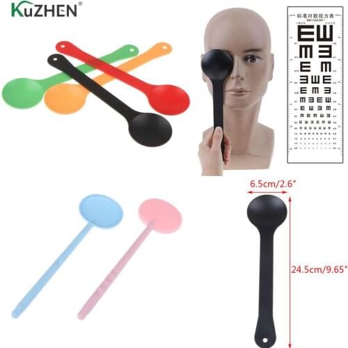 1PCS Eye Occluder Professional Handheld Optometry Tools Eye Occluder Block Plate For Vision Test Eyesight Exam