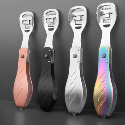1PC Foldable Stainless Callus Rasp File Shaver Foot Care Cuticle Hard Dead Skin Remover Cutter Tools Professional Foot Care Tool