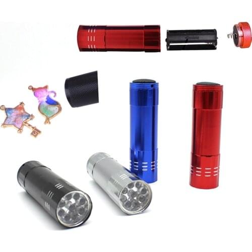1 Pcs UV Epoxy Resin Tools Curing Portable Mini LED Flashlight Making For Nail Gel Fast DIy Cure Art Dryer Resin Jewelry Tools