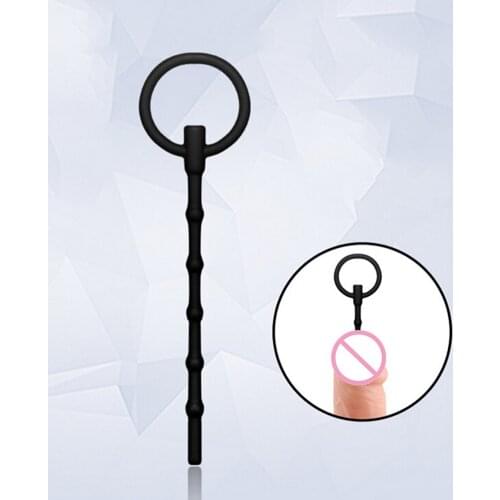 130mm Silicone Male Penis Plug Tube Urethral Stretcher Irritation Rod Urethral Sound Catheter Dilator