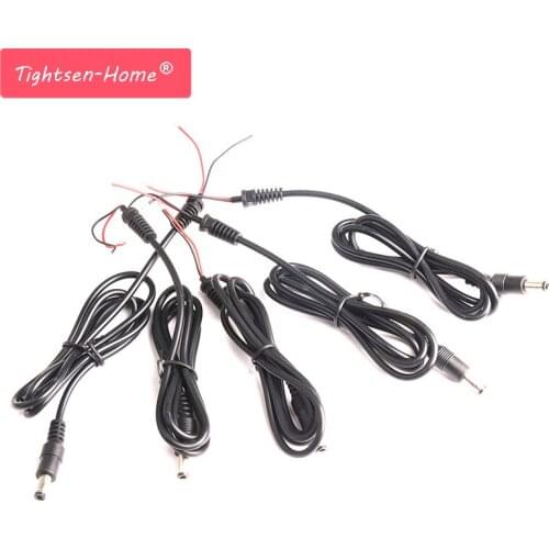 5PCS Cable Power Charger Adapter 1m DC Jack Tip plug Connector Cord Cable Laptop Notebook Power Supply 5.5X2.5 / 5.5X2.1