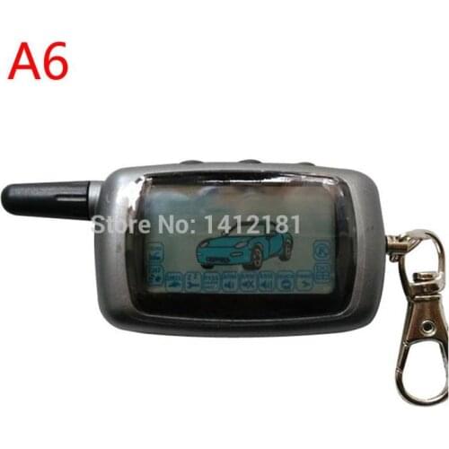 A6 2-way LCD Remote Control for Russian Two way Car Alarm Twage Starline A6 Keychain KGB FX-3 FX3 FX 3 Jaguar EZ-Alpha