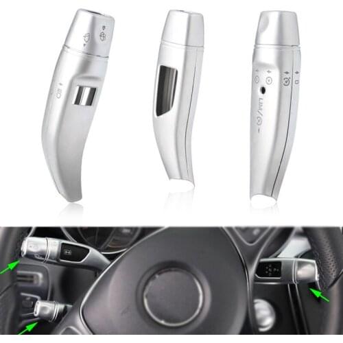 For Mercedes Benz CLA GLC C E S Class W205 W213 ABS Chrome Wiper Shift lever Cruise Covers Frame Stickers kit Trim