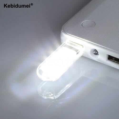 Kebidumei Portable Mini White 5V U Disk USB LED Night Light For PC Computer Laptop Notebook For xiaomi Bank Power Wholesale