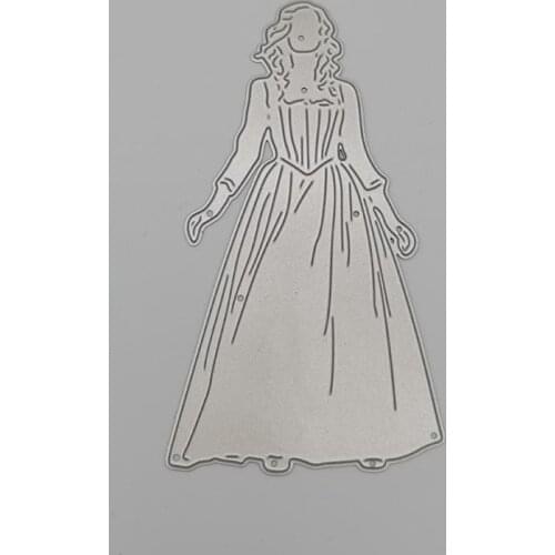 Beautiful young woman Metal Cutting Dies Scrapbooking For Card Making DIY Embossing Cuts New Craft Die