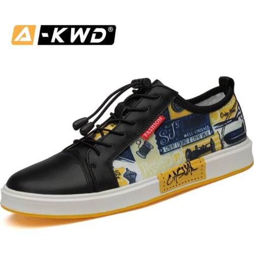 Fashion Shoes 2019 Casual Genuine Leather Shoes Men Zapatillas Hombre Cuero Light Snikers For Men Designer Sneakers For Men Flat