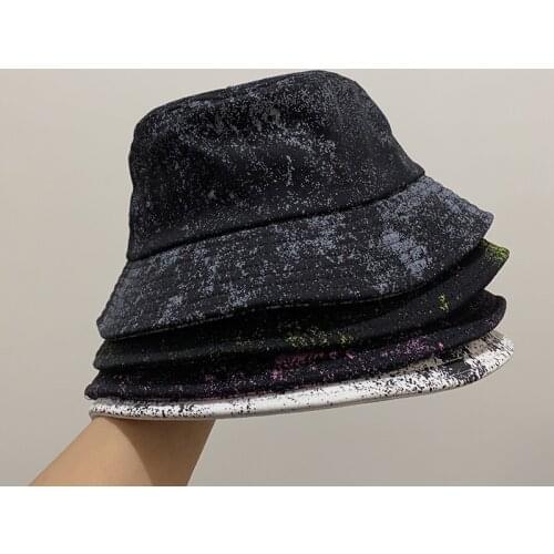 Fashion Summer Harajuku Panama Bucket Hat Tie Dye Print Fisherman Hat Bob Femme Bucket Cap For Men Women