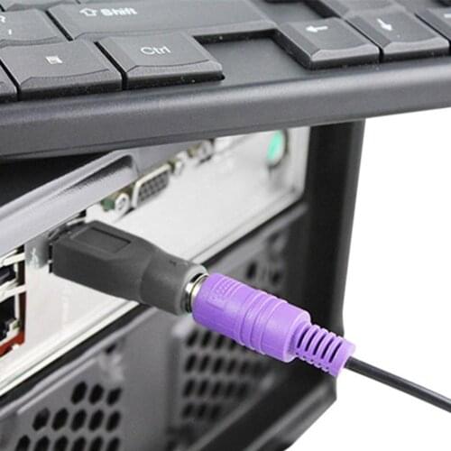 USB Male To For PS/2 Female Adapter Converter Usb Mouse Keyboard To Ps2 For PC For Sony Connector T3W9