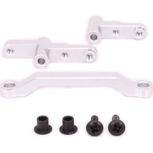 1set Alloy Steering Servo Saver Complete Set For Rc Model Car 1/10 Himoto Big Foot E10MTL E10MT E10BP Crank Set Bowie Road