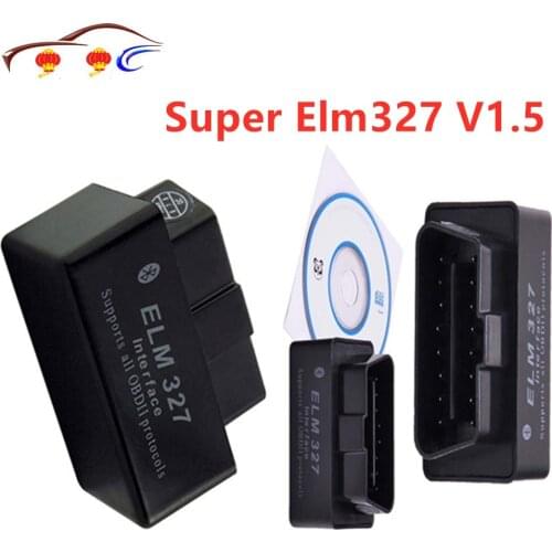 Latest Version V1.5 Super MINI ELM327 Bluetooth OBD OBD2 Wireless ELM 327 Multi-Language Interface for Android Torque/PC