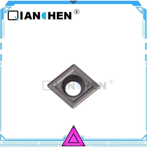 QianChen,10pcs/lot CCMT060204 08 -MT TC001,Generally used in ceramics,Turning Insert,Wear resistant CNC blade,Slotting knife