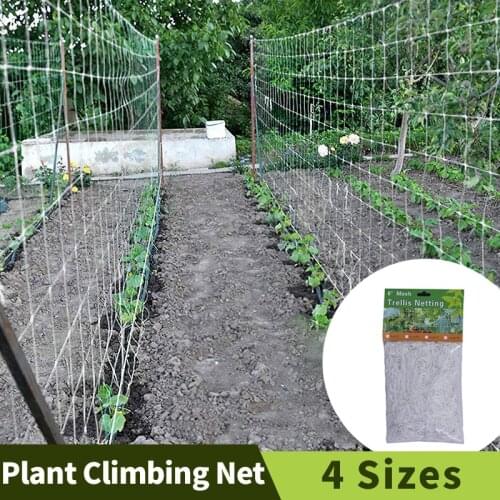 Plant Climbing Net Garden Accessories Polyester Plant Support Vine Trellis Netting Outdoor Heavy-Duty Agriculture Mesh Grid