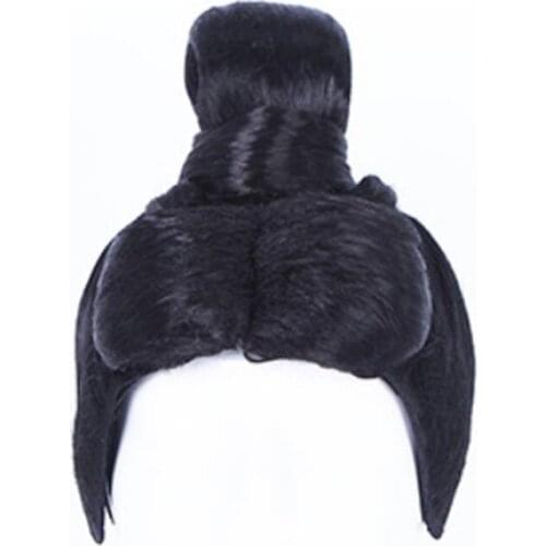 Funny cosplay whole hair swordsman cosplay hair carnival cosplay halloween party black warrior hair products