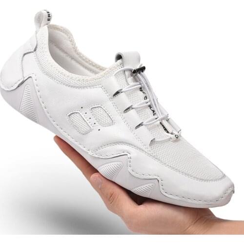 Comfortable Men Casual Shoes Handmade Loafers Man Shoes Quality Cow Suede Leather Shoes Male Flats Driving Shoes Mens Sneakers