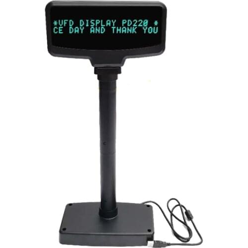 USB Interface customer display VFD customer pole customer screen 20 columns x 2 lines display customer factory retail