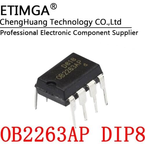 5PCS/LOT OB2263 OB2263AP DIP8 Power Management Chip