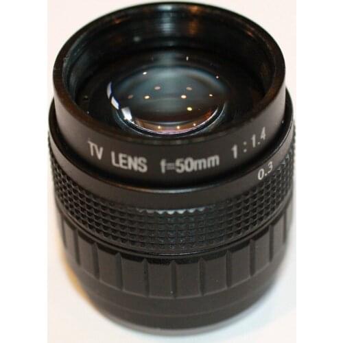 50mm Focal Length Manual Iris CCTV Lens - C Mount