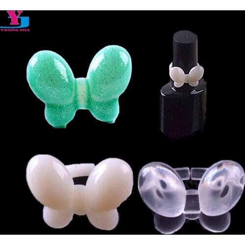 50Pcs Polish UV Gel False Nail Butterfly Display Ring Style Nail Tips Manicure Nail Tools Makeup Nature/ClearWholesale News