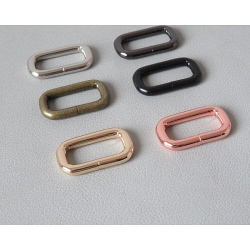 50Pcs/Lot Inner Width 25mm Metal Ring Pet Dog Martingale Collar Clasps Buckle For Bag Backpack Straps Accessory Sewing Belt Loop