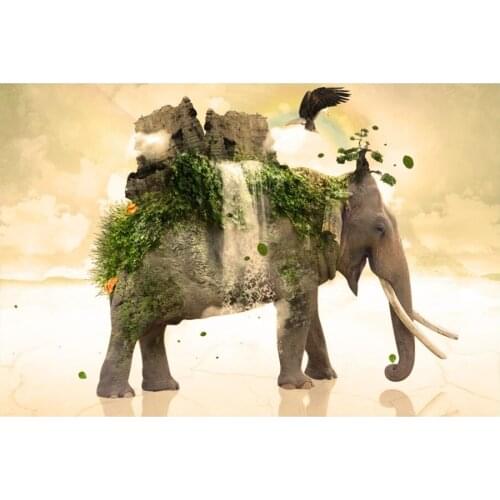 Canvas Size 5D Diy Diamond Painting Cross Stitch Kit Diamond Mosaic Embroidery " Animal " Painting Square/Round Drill Gift