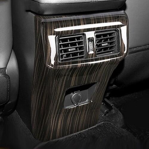 Car Rear Air Conditioner Outlet Panel Armrest Box Anti-kick Frame Cover Interior Decoration For Toyota RAV4 RAV-4 2019 2020 2021