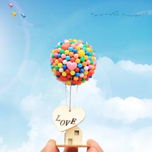 Car Interior Display Ornaments Lovely Balloons Dashboard Decoration DIY Handmade Colorful Balloons Auto Accessories Women Gift