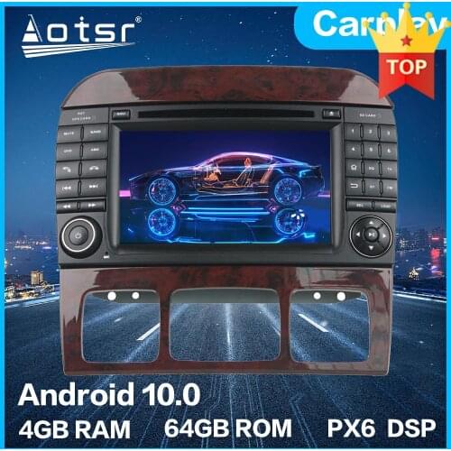 For Mercedes Benz S-Class W220 S280 Android PX6 Car Multimedia DVD Player 64GB Auto GPS Navigation Stereo radio DSP Carplay WIFI
