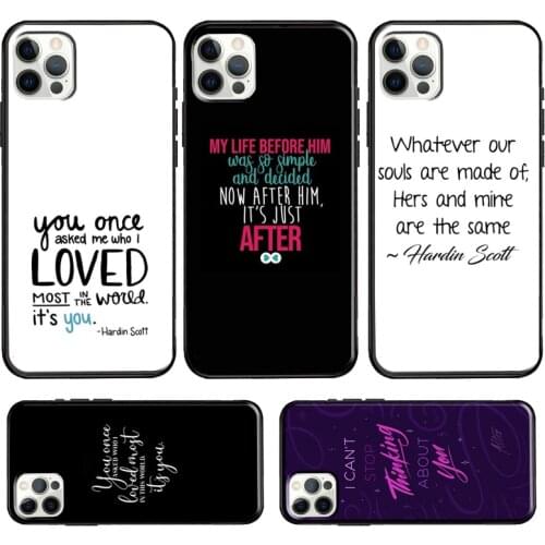 After Tessa Hardin Scott Quotes For iPhone 11 12 Pro Max mini Case For iPhone XR X XS Max SE 2020 6S 7 8 Plus Coque