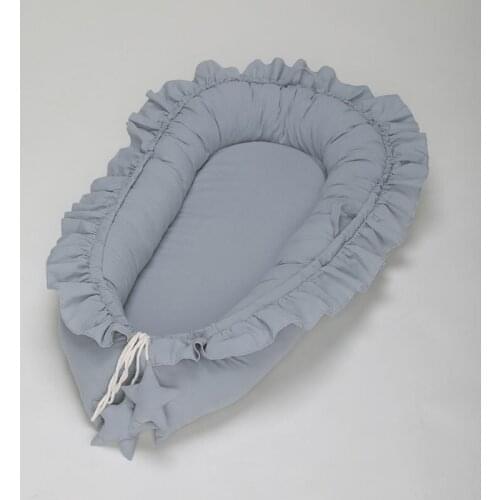 Newborn Baby Warm Sleeper Crib Nest Ruffle Cradle Cot Nursery Folding Bumper Bed Toddler Boy Girl Bassinet