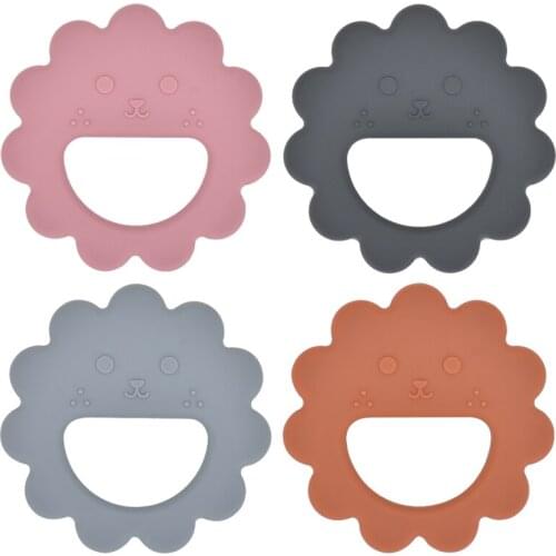 Baby Silicone Teether Cat Shape Infant Chewable Food Grade Silicone Teether Nursing Gift Shower Accessories For Baby BPA FREE