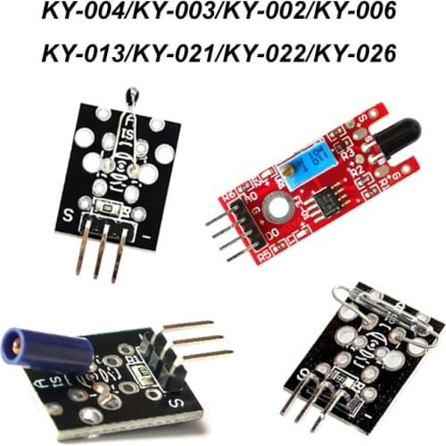 For Arduino DIY electronic module temperature sensor infrared sensor key switch vibration switch module KY-002 003 013 021 022