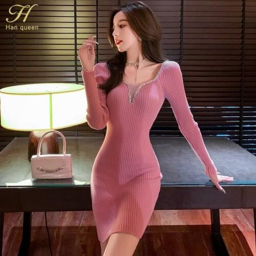 Модные обтягивающие платья H Han Queen China At AliExpress