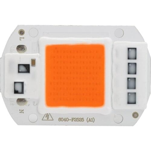 Jiguoor AC 220V 50w cob led grow light chip full spectrum 380nm-840nm for Indoor Plant Seedling Grow and Flower