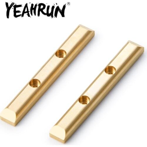 YEAHRUN 1Pair Brass Beam Boulder Bars for Axial SCX24 1:24 RC Rock Crawler Cars Upgrade Parts