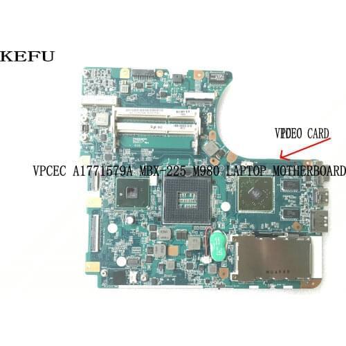 KEFU 100% NEW .A1771578A / A1771579A MBX-225 M980 REV : 1.1 laptop motherboard For Sony VPCEC SERIES (FIT M981 MAINBOARD)