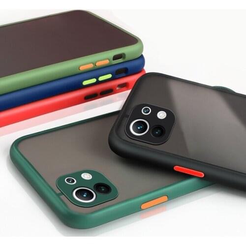 For Xiaomi Mi 11Pro 11 Case Matte Translucent Soft Case For Xiaomi Mi 11 Lite 11 Ultra Silicone Bumper Phone Cases