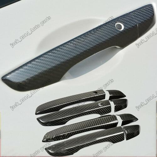 Real Carbon Fiber Car Door Side Handle Cover Trim Fit for Honda Civic 10th 2016 20117 2018 2019