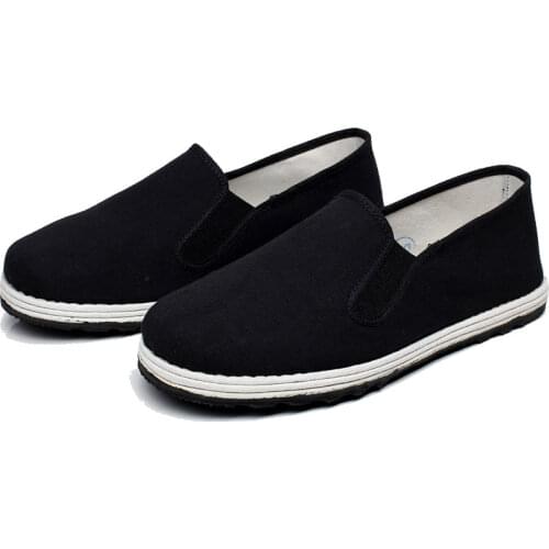 Chinese Kungfu Shoes Black Chinese Traditional Kung Fu Shoes Tai Chi Wushu Shoes Old Peking Shoes Bruce Lee Martial Art Sneakers
