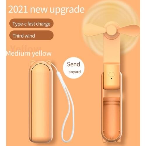 Foldable Mini Fan Portable USB Rechargeable Output Handheld Small Pocket Fan For Women Student Home Travel Outdoor Cooler Fans
