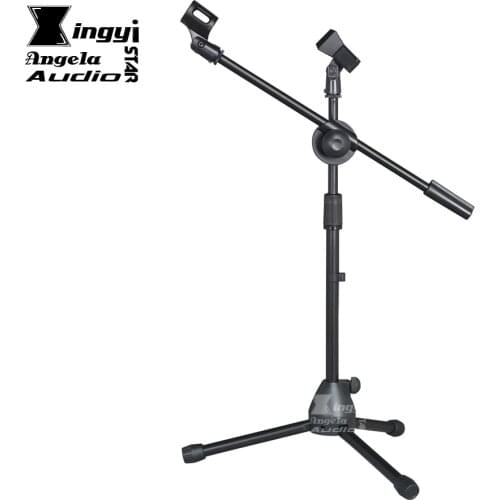 Professional Tripod Fold Holder Dynamic Wired Studio Microphone Stand Floor Condenser Mic Clip For Wireless Karaoke System Stage
