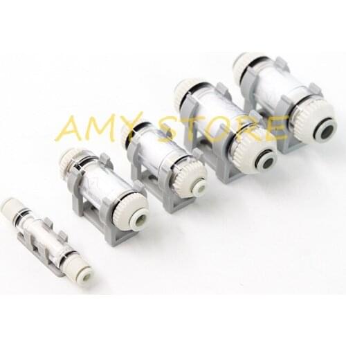 Air Tube Hose Push in Quick Connector Vacuum Air Suction Filter ZFC100-04B 06B 200-06B 200-08B 200-10B 050-04 for SMC Type