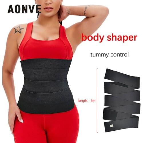 Waist Trainer Body Shaper Tummy Wrap Modeling Strap Black Weight Loss Slimming Belt Shapewear faja Black Reductive Girdle Sheath