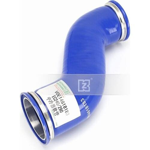 For Excavator Parts Volvo EC240/290 Intercooler Pipe Intercooler Rubber Air Inlet Hose VOE14618183