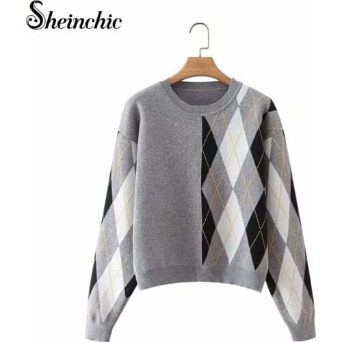 Loose Casual Pull Femme 2021 Autumn Winter Oversized Knitted Sweater Women O-neck Long Sleeve Loose Casual Pullovers